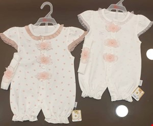 رامپر دخترانه مدل سه گل