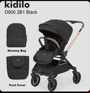 کالسکه کیدیلو مدل D900 دسته رو به مادر شو و چهار چرخ ۳۶۰ درجه 