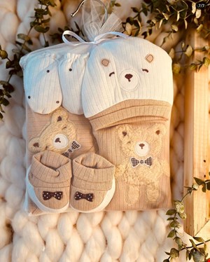  خرس ایستاده پارچه نخ کبریتی