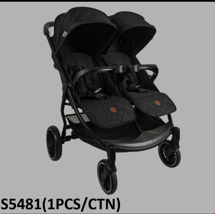 کالسکه دوقلو کنار هم برند کیدیلو مدلLb100 kidilo رنگ مشکی