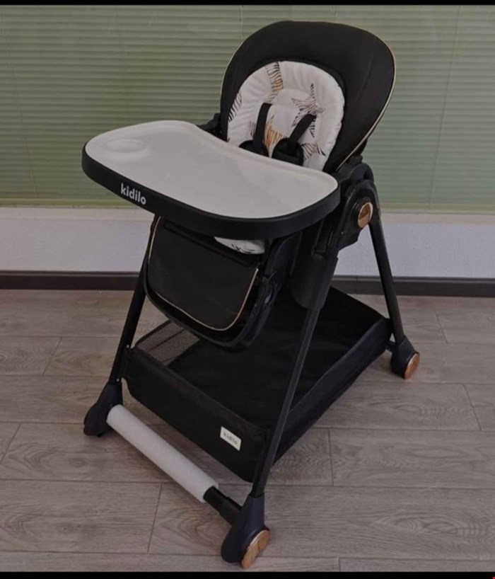صندلی غذاخوری کیدیلو مشکی مدل kidilo kD808