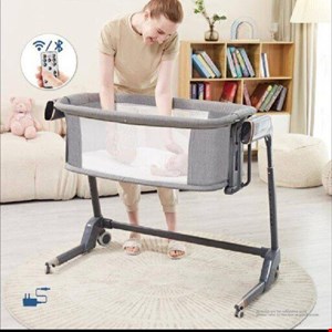 تخت و گهواره برقی کنار مادر کیدیلو مدل SG506G کرم و طوسی