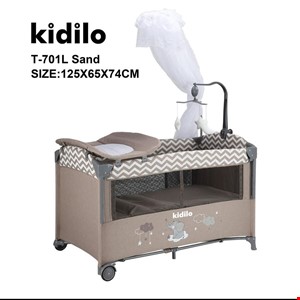 تخت و پارک کنار مادر کیدیلو مدل T701L کرم