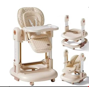 صندلی غذا کودک سه کاره کیدیلو مدل kidilo KD015 کرم